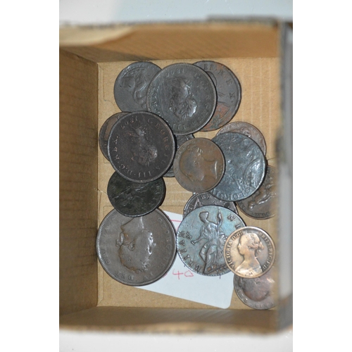 266 - box of copper coins