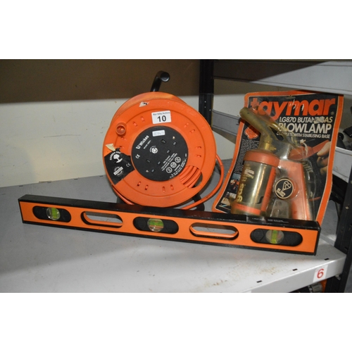 10 - qty of tools, inc. cable reel