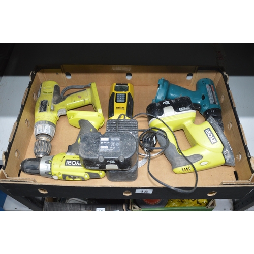 18 - box of power tools inc. ryobi