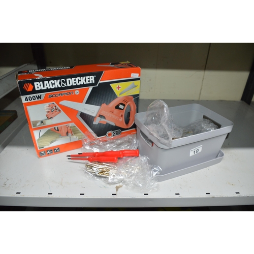 19 - black & decker saw & accessories