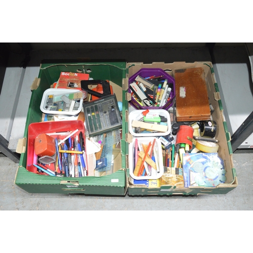 23 - 2 boxes of stationery items