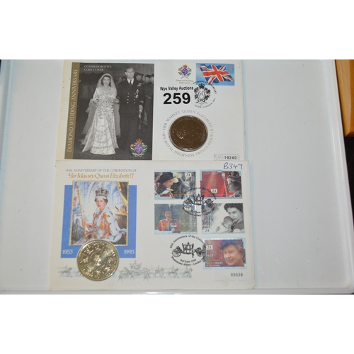 259 - 2 collectable queen elizabeth coins