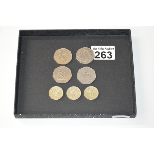 264 - tray of old british coins