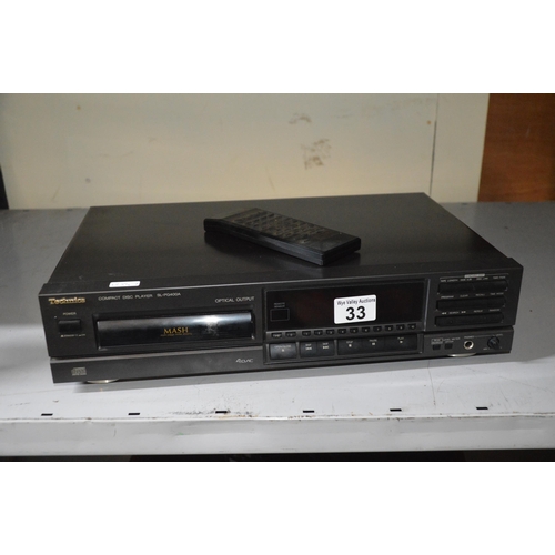 33 - technics compact disc player