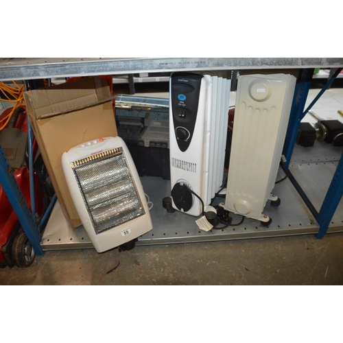 55 - lot of 3 electric heaters