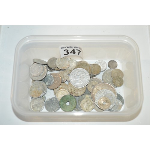 347 - tub of coins