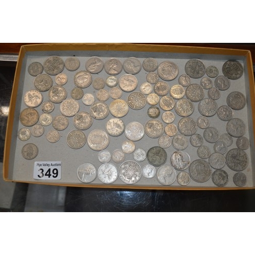 349 - tray of coins