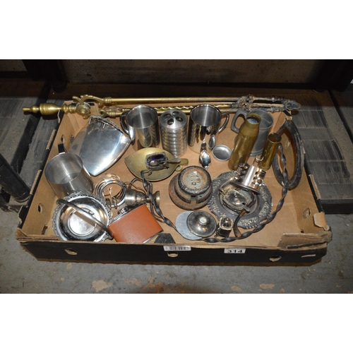 box of metalware
