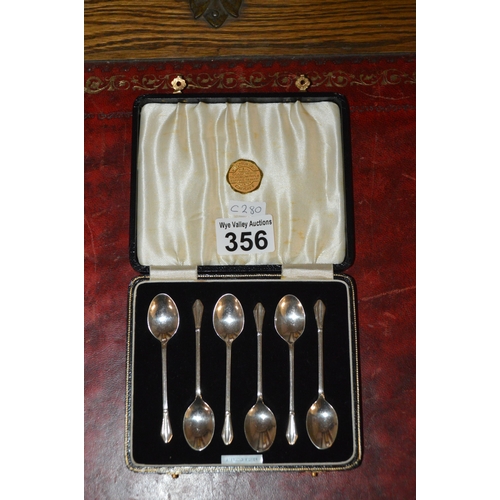 356 - 6 silver spoons