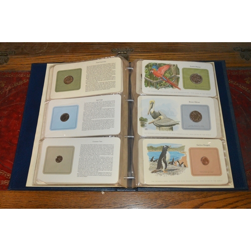 357 - collection of bird coins of the world