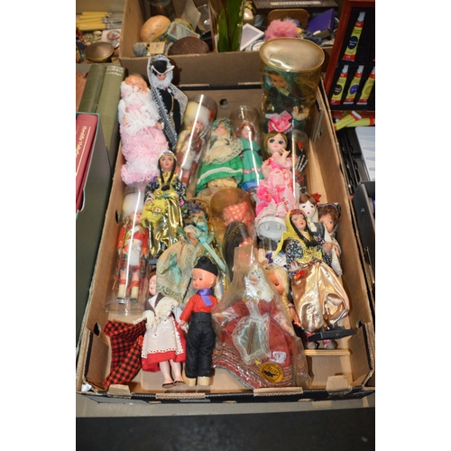 81 - box of vintage dolls