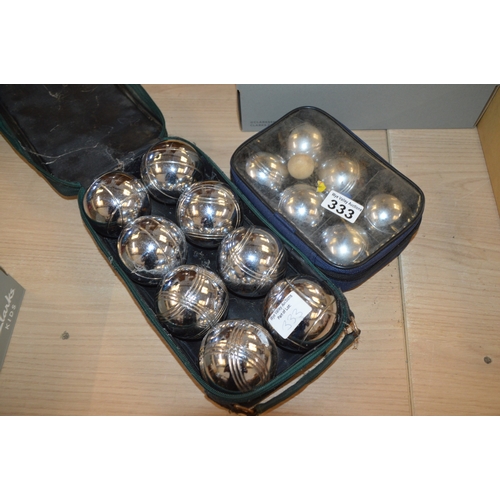 2 sets of boules