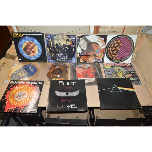 qty of picture vinyl & others, nirvana, iron maiden etc.