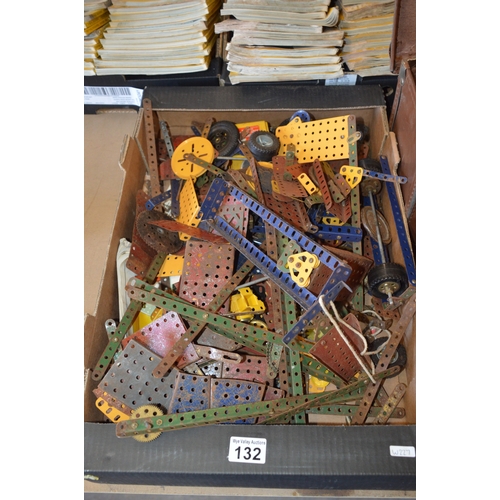 box of vintage meccano