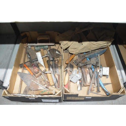 10 - 2 boxes of hand tools