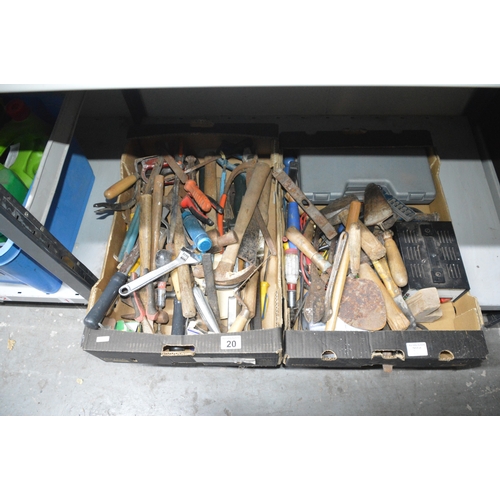 20 - 2 boxes of hand tools