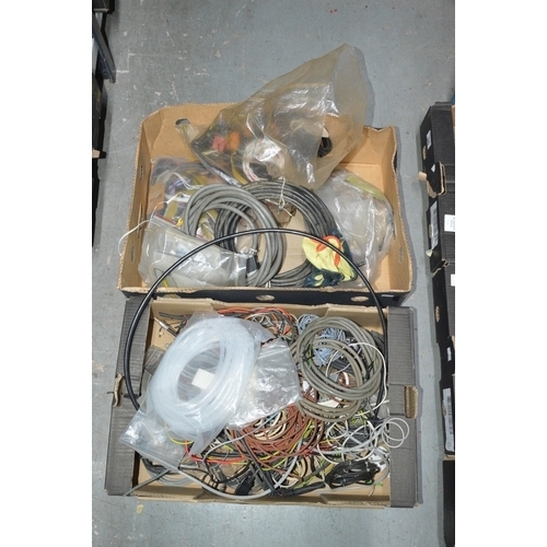 27 - 2 boxes of electrical cables etc.