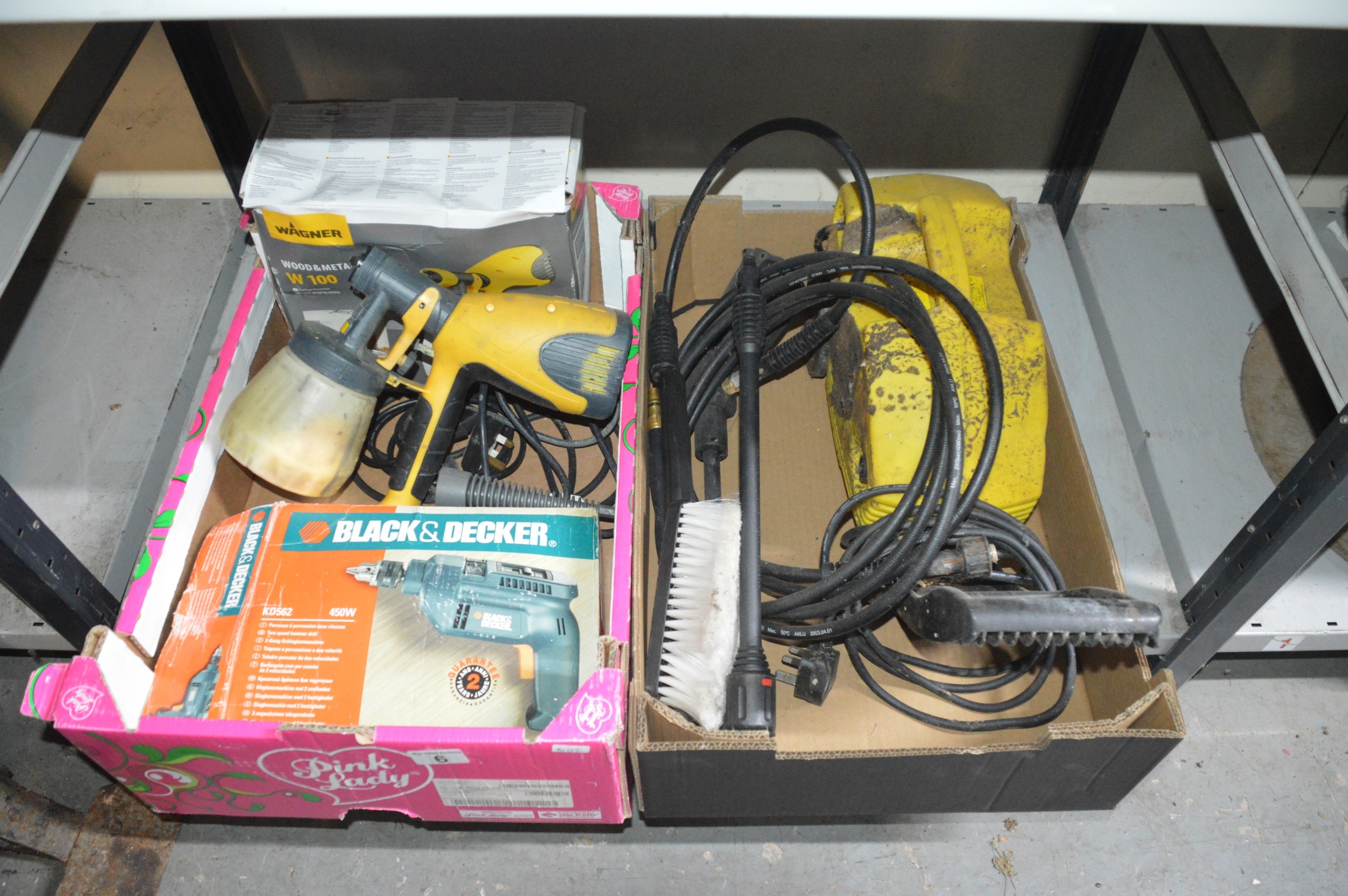 2 boxes power tools