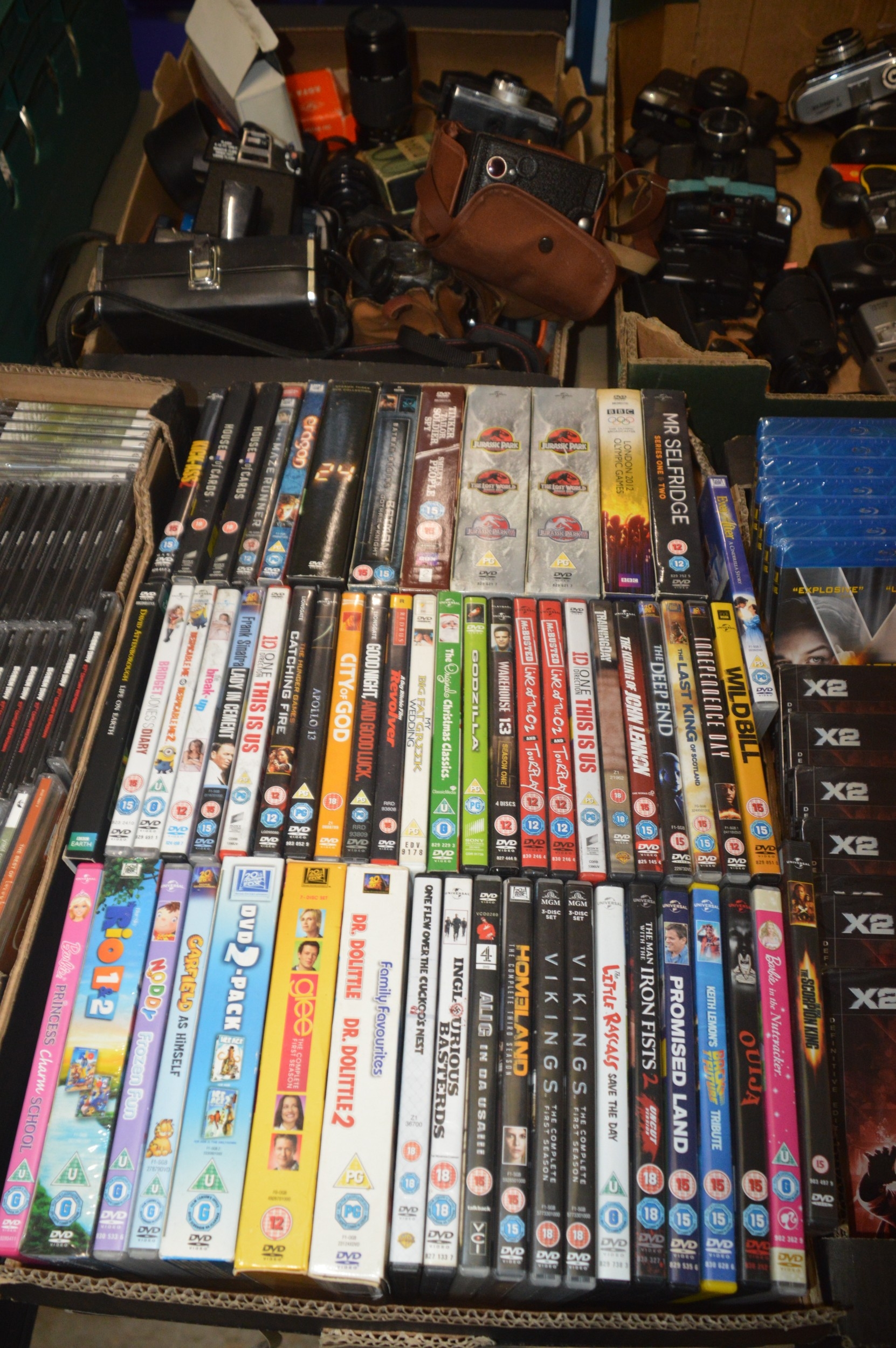 box of new dvds