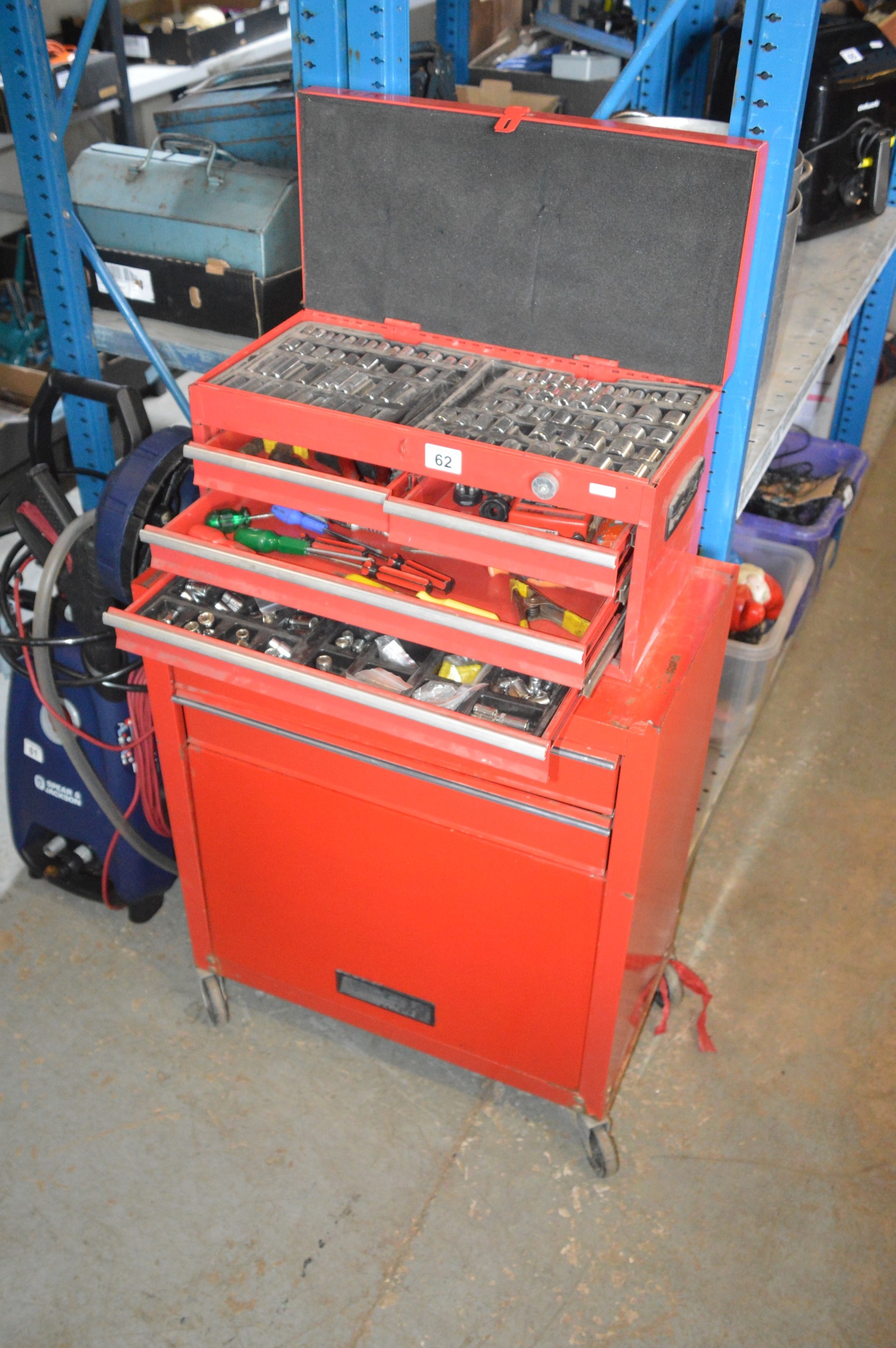 workshop tool chest & contents