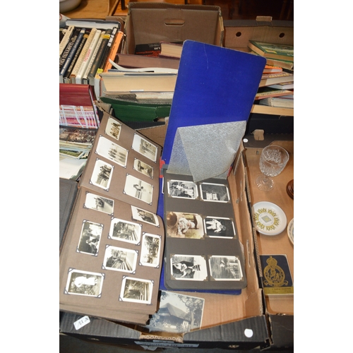 box of vintage photographs etc.
