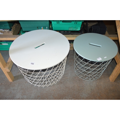 100 - 2 laundry baskets