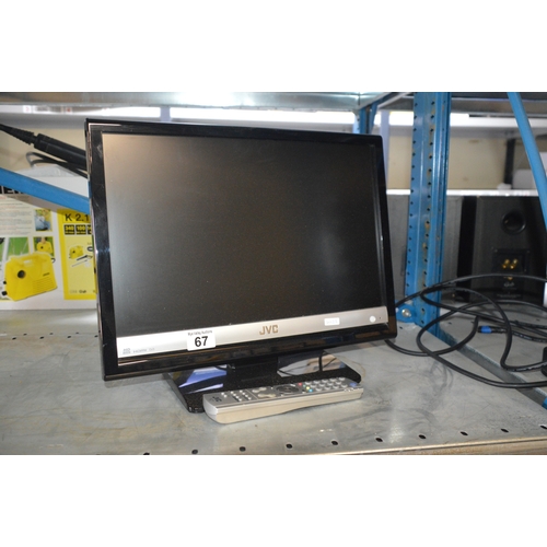 67 - jvc tv w/remote