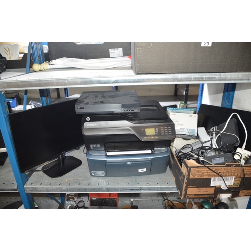 70 - bay of assorted computer equipment & printers
