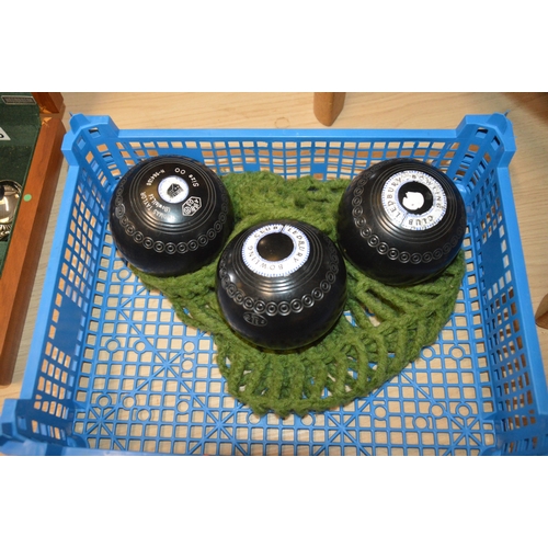 crate of bowling woods