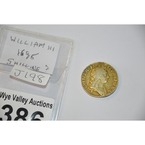 a william III 1695 shilling