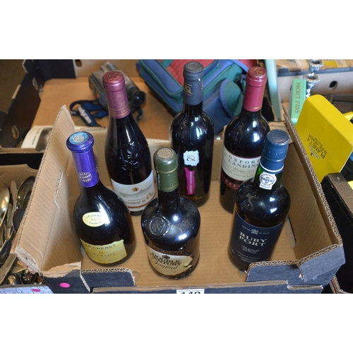 140 - box of sealed alcohol