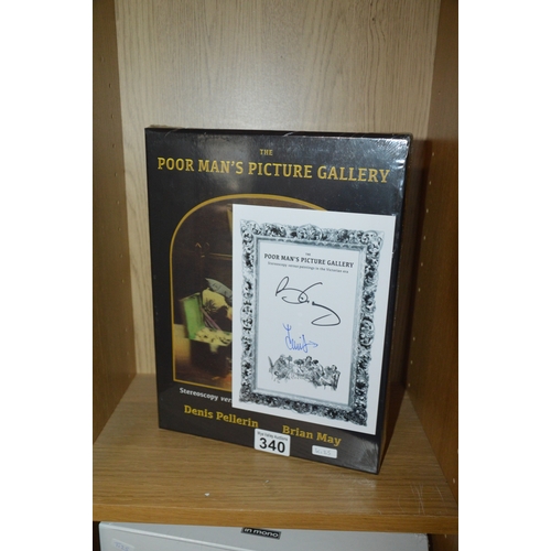 340 - a signed copy of the 'the poor mans picture gallery' book