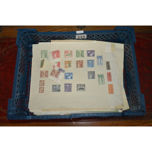 345 - crate of collectable stamps