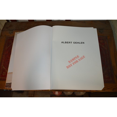 337 - *sample copy* of albert oehlen's monograph book