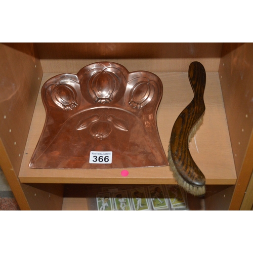 366 - an art nouveau crumb tray