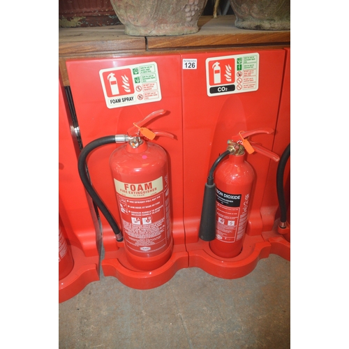 2 fire extinguishers