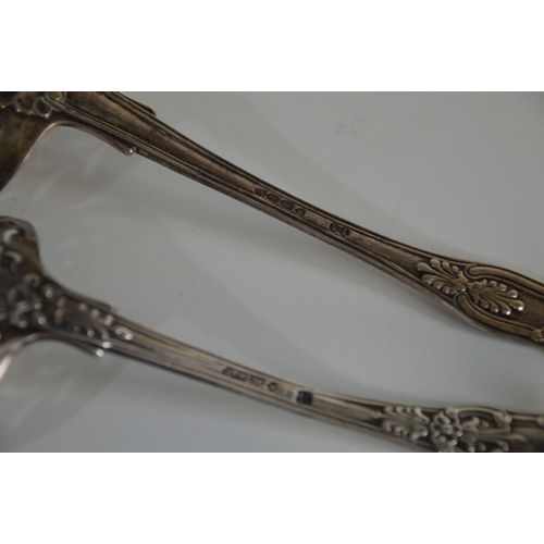 12 - 2 Georgian silver sifters, 134g