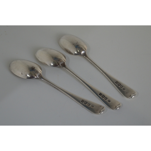 14 - 3 sterling silver teaspoons, 50g