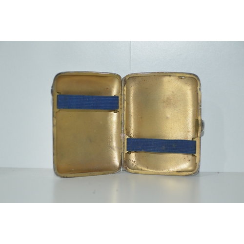 23 - Sterling silver cigarette case, Chester, 65g