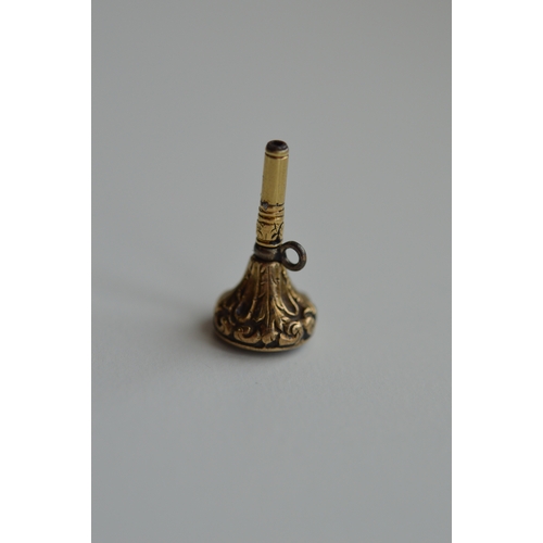 54 - gold cased seal/watch key