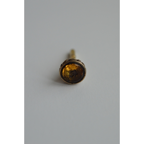 54 - gold cased seal/watch key