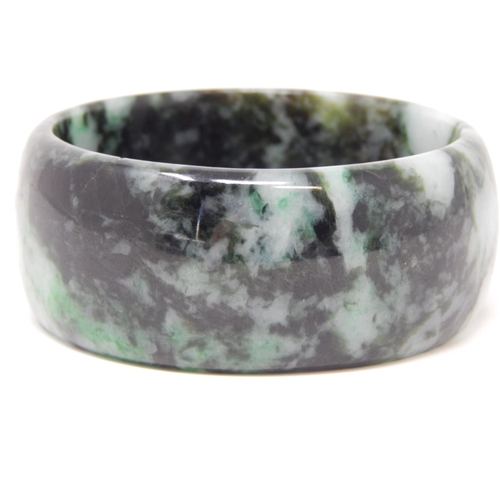 9 - Large Jade Bangle measuring approx. 7cm in diameter.