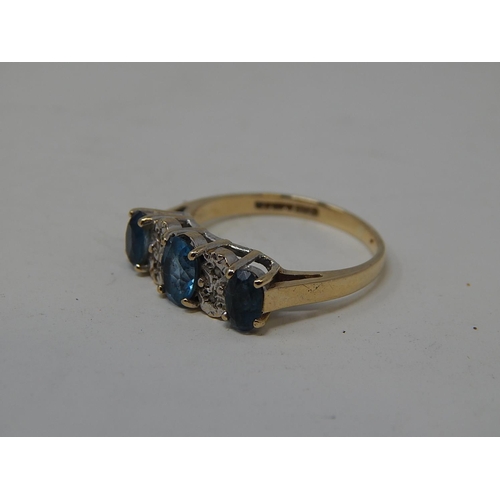 16 - 9ct Gold Hallmarked Gem Set Ring in Presentation Case.