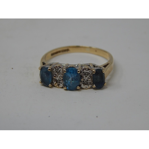 16 - 9ct Gold Hallmarked Gem Set Ring in Presentation Case.