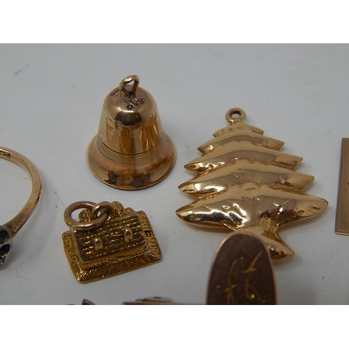 34 - Quantity of Mostly 9ct Gold Jewellery Including Charms & Bracelet. Gross weight 20.5g