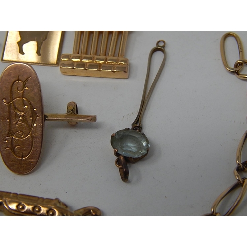 34 - Quantity of Mostly 9ct Gold Jewellery Including Charms & Bracelet. Gross weight 20.5g