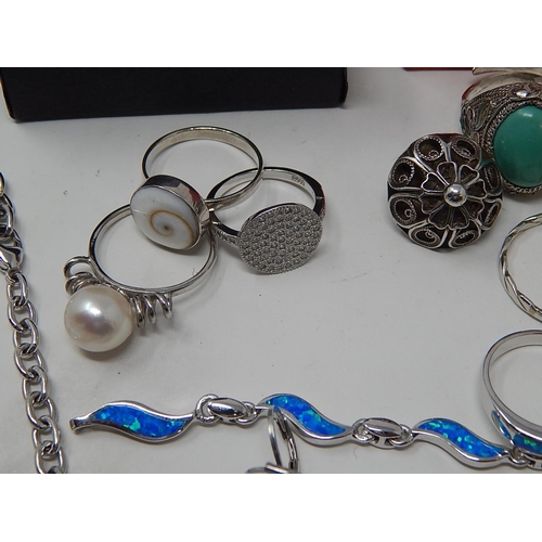 84 - A Large Quantity of Silver Jewellery