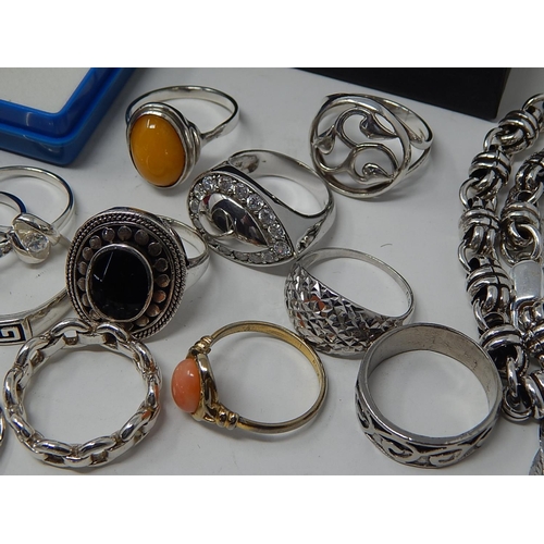 84 - A Large Quantity of Silver Jewellery