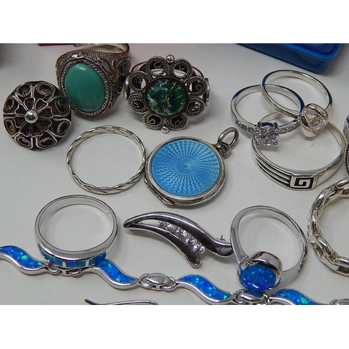 84 - A Large Quantity of Silver Jewellery