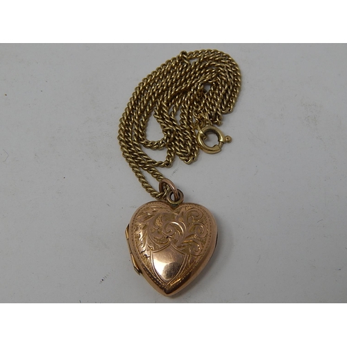 88 - WITHDRAWN: 9ct Gold Hallmarked Locket on 9ct gold chain. Length of chain 41cm. weight 5.7g